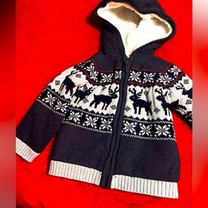 Boys zip lined sweater